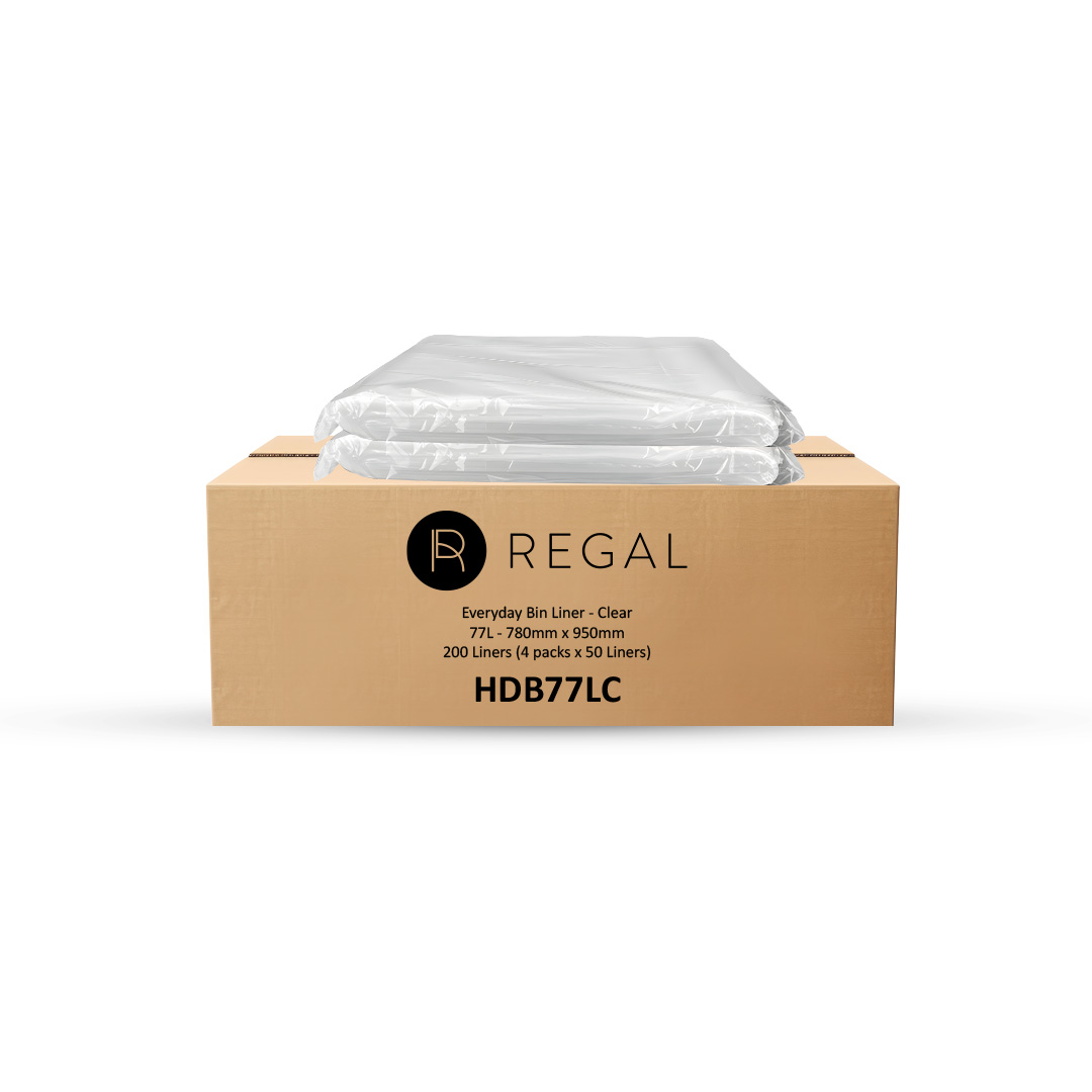 Regal Everyday 77L Clear Bin Liner