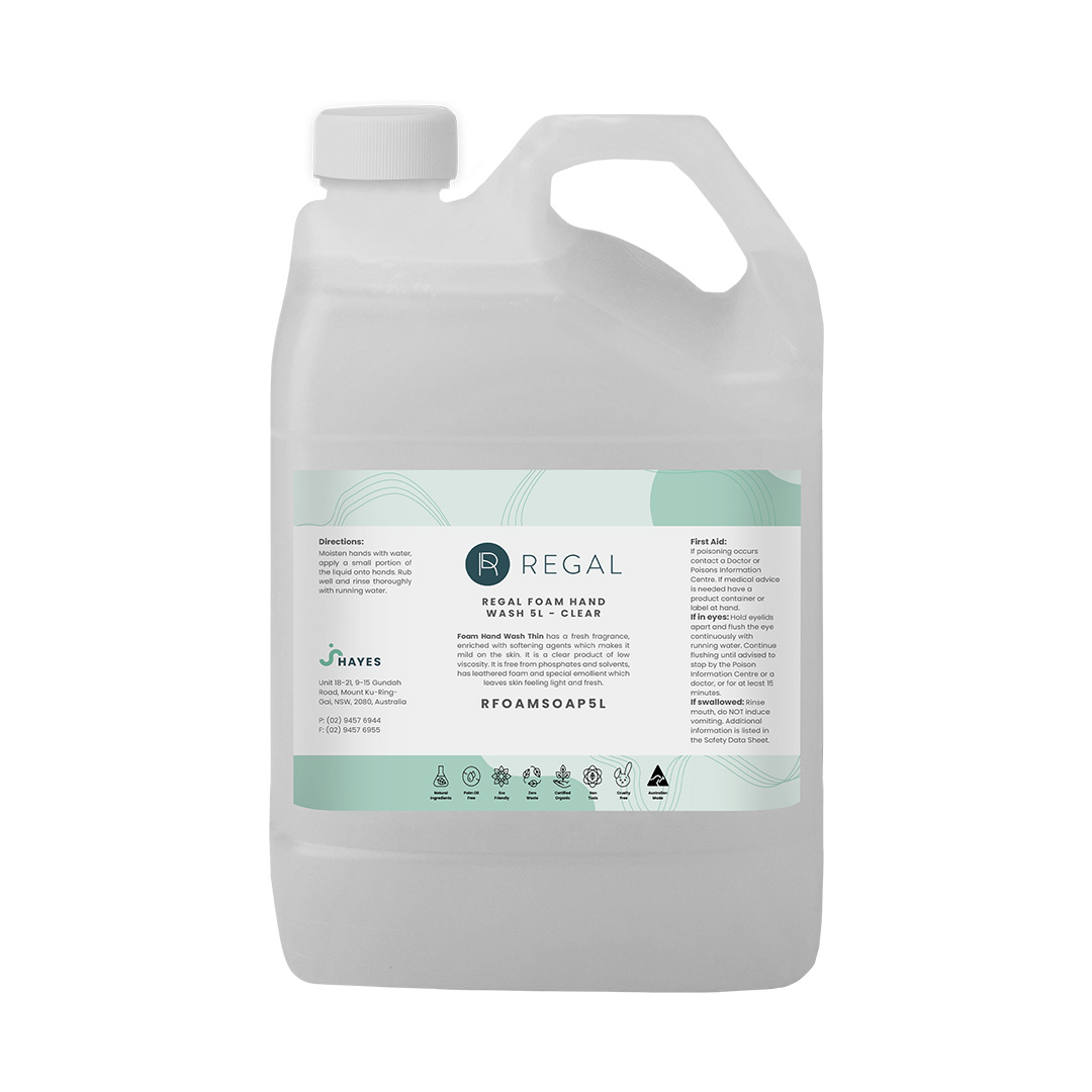 Regal Foam Hand Wash 5L - Clear
