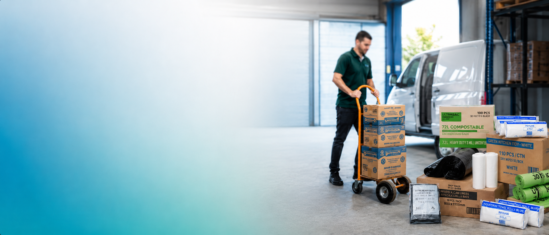 Commercial cleaning supplies